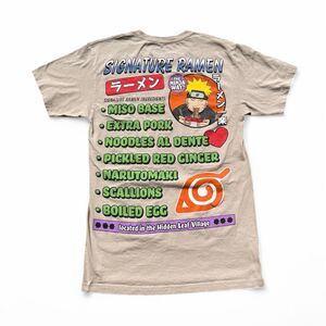 Naruto Shippuden Ichiraku Ramen Anime Graphic T-Shirt Mens S Tan Ripple Junction